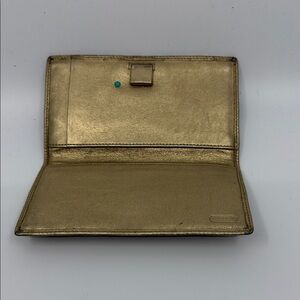 Gold Leather Women's Wallet